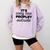 It's Way To Peopley Outside Introvert Comfort Colors Sweatshirt Orchid