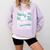 It's Way Too Peopley Outside Introvert Sarcastic Humor Comfort Colors Sweatshirt Orchid