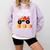 I Just Crushed Kindergarten Monster Graduation Shirt Comfort Colors Sweatshirt Orchid