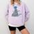 Just Graduated Cat With Graduation Cap And Diploma For Men Women Girls Kids Comfort Colors Sweatshirt Orchid