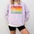 Just Pretend I Am Not Here Sarcastic Introvert Life Comfort Colors Sweatshirt Orchid