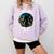 Just Me And My Yeti Retro Sunset Mountain Hiking Introvert Comfort Colors Sweatshirt Orchid