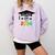 K -12th Grade Hand Prints Space Graduation Class Of 2034 Comfort Colors Sweatshirt Orchid