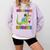 Kids 2nd Grade Graduate Dinosaur Trex 2nd Grade Graduation Comfort Colors Sweatshirt Orchid