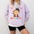Kids 8th Grade Nailed It Monkey Graduation Comfort Colors Sweatshirt Orchid