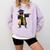 Kids HBCU Boys Grad Dabbing Graduation Comfort Colors Sweatshirt Orchid