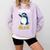Kids Kindergarten Dabbing Penguin Nailed It Graduation Class 2021 Comfort Colors Sweatshirt Orchid