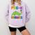 Kids Pre-K Graduate Brontosaurus Dino Pre Kindergarten Graduation Comfort Colors Sweatshirt Orchid