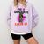Kids Pre K Graduation Flossing Girl Nailed It Graduate Girls Comfort Colors Sweatshirt Orchid