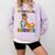 Kids Preschool Graduate Dinosaur Trex Preschool Graduation Comfort Colors Sweatshirt Orchid