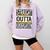 Kids Straight Outta Kindergarten Graduation Comfort Colors Sweatshirt Orchid