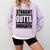 Kids Straight Outta Kindergarten Shirt Boy Girl Graduation Comfort Colors Sweatshirt Orchid
