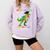 Kindergarten Graduation 1st Here We Come Class 2023 Dinosaur Comfort Colors Sweatshirt Orchid