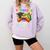 Kindergarten Level Complete Last Day Of School Graduation Comfort Colors Sweatshirt Orchid