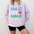 Kiss Me I'm A Grad 2018 Senior Graduation Comfort Colors Sweatshirt Orchid