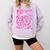 Last Day Of School Teacher Students School Graduation Groovy Comfort Colors Sweatshirt Orchid