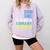 Librarian Library Science Major Masters Degree Graduation Comfort Colors Sweatshirt Orchid