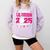 Lil Cousin Of a 2025 Graduate Prom Graduation 25 VolleyBall Comfort Colors Sweatshirt Orchid