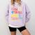 I Love You All Class Dismissed Teacher School Graduation Men Women Girls Kids Comfort Colors Sweatshirt Orchid