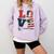 Love Coast Guard Mom Proud Coast Guard Graduation Mom Comfort Colors Sweatshirt Orchid
