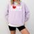 I Love My Introvert I Heart My Introvert Comfort Colors Sweatshirt Orchid