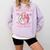Middle School Level Complete Gaming Graduation Anime Girl Comfort Colors Sweatshirt Orchid