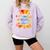 Motivated Educated Graduated Graduation Comfort Colors Sweatshirt Orchid