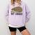 Not A Hugger Hedgehog Introvert Sarcasm Antisocial Comfort Colors Sweatshirt Orchid