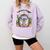 I Am Not a Hugger Introvert Hedgehog With Cactus Comfort Colors Sweatshirt Orchid