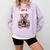 Not A Hugger Teddy Bear Antisocial Introvert Comfort Colors Sweatshirt Orchid