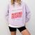 Nurse Graduation I Survived My Girlfriends Nursing Degree Comfort Colors Sweatshirt Orchid