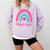 Pathologists' Assistant Graduation 2023 Boho Rainbow Comfort Colors Sweatshirt Orchid