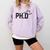 PhD Shirt Phinally Finally Done Graduation Her Comfort Colors Sweatshirt Orchid
