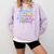 Pickleball Saying Introvert Pickleball Game Partner Comfort Colors Sweatshirt Orchid