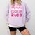 Pink Respiratory Therapist Class Of 2018 Graduation T Shirt Comfort Colors Sweatshirt Orchid