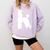 Poodle Graduation Dog Graduate Comfort Colors Sweatshirt Orchid