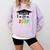 Pre-K -12th Grade Hand Prints Space Graduation Class Of 2037 Comfort Colors Sweatshirt Orchid