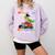 Pre k Graduation 2025 Pre-k Kindergarten Graduate Dinosaur Premium Tri-Blend Comfort Colors Sweatshirt Orchid