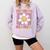 Preschool Graduation Graduate Cute Groovy Last Day Of Pre K Comfort Colors Sweatshirt Orchid