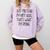 Pretend Introvert Introverted Apparel Comfort Colors Sweatshirt Orchid