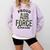 Proud Air Force Cousin Deployment Homecoming Graduation USAF Comfort Colors Sweatshirt Orchid