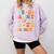 Proud Aunt Of A Class Of 2023 Graduated Graduation Women Comfort Colors Sweatshirt Orchid