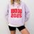 Proud Bonus Dad Of a Class Of 2025 Graduate Graduation Comfort Colors Sweatshirt Orchid