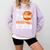 Proud Boyfriend Of A 2025 Senior Graduation Basketball Comfort Colors Sweatshirt Orchid