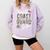 Proud Coast Guard Sister US Coast Guard Graduation Sister Comfort Colors Sweatshirt Orchid