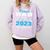 Proud Dad Of 2023 Class Master Graduate Family Graduation Comfort Colors Sweatshirt Orchid