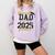 Proud Dad Of a 2025 Senior Graduation Comfort Colors Sweatshirt Orchid