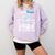 Proud DAD Of A 5th Grade Graduate 2024 Elementary Graduation Comfort Colors Sweatshirt Orchid