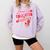 Proud Educated Latina Graduation Masters Degree PhD Comfort Colors Sweatshirt Orchid
