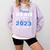 Proud Gram Of 2023 College Graduate Family 23 Graduation Comfort Colors Sweatshirt Orchid